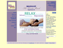 Tablet Screenshot of dallaswellnessmassage.com